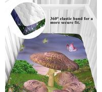 Odot Lenzuolo con Angoli per Lettino Bambino e Neonato, Buon Natale Lenzuola Carrozzina Microfibra Lenzuola da Lettino Morbido e Resistente Lenzuola per Culla (Bastoncino di zucchero,40x90cm)