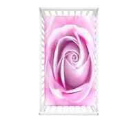 Odot Lenzuolo con Angoli per Lettino Bambino e Neonato, Motivo Fiore di Rosa 3D Lenzuola Carrozzina Lenzuola da Lettino Morbido e Resistente Lenzuola per Culla (Viola chiaro,40x90cm)