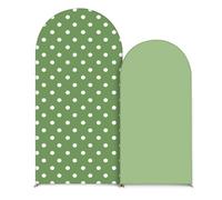 Odot Set di 2 Copertura per Arco (Pois blu,7.2FT+6FT) | Sfondo Tessuto Elastico in Spandex Chiara Sfondo per Arco Decorazioni per Matrimonio Compleanno Festa Eventi