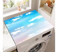 Odot Tappetino Antiscivolo Lavatrice, Tappeto Assorbente per Lavatrice, 3D Nube Tappeto Assorbente Asciugatura Rapida in Diatomee (Cucciolo B,30x40cm)