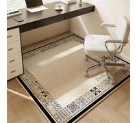 Odot Tappeto Sedia Ufficio Gaming Quadrato, Tappeto Salvapavimento Antiscivolo Protettore del Pavimento Tappetino per Sedia da Ufficio con Ruote per Parquet Pavimenti Duri (Boemia,120x120cm)