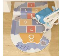 Odot Tappeto Sedia Ufficio Gaming, Studio Tappeto Salvapavimento Silicone Antiscivolo Protettore del Pavimento Tappetino per Sedia da Ufficio con Ruote per Parquet (cielo azzurro,60x90cm)