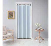 Odot Tende Oscuranti Interni 1 Pezzo, Tinta Unita Tende per Porta con Occhielli, Tende Termica Isolante, Tenda Divisore per Soggiorno Camera da Letto (80x180cm,Azzurro)