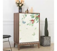 Odot Tende per Mobili con Nappe, Estate Breve Finestra Tenda per dell'Armadio con Autoadesiva, Tende da Sipario per la Decorazione Porta Cucina Armadietti Armadio Lavandino (Farfalla,60x70cm)