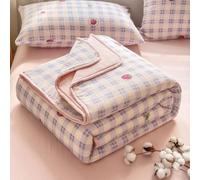 Odot Trapunta Estiva Letto Singolo Matrimoniale Una Piazza e Mezza, Trapunta Senza Copertura Leggero e Morbida Traspirante Coperta Rinfrescante Letto (Stella rosa shocking,200x230cm)