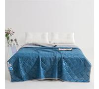 Odot Trapunta Estiva per Letto Singolo Matrimoniale Una Piazza e Mezza, Trapunta Leggera Primaverile Piumino Rinfrescante Coperta Refrigerante Traspirante e Morbido (Barba,100 * 150cm)