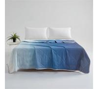 Odot Trapunta Estiva per Letto Singolo Matrimoniale Una Piazza e Mezza, Trapunta Leggera Primaverile Piumino Rinfrescante Coperta Refrigerante Traspirante e Morbido (Blu sfumato,150x200cm)