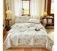Odot Trapunta Inverno per Letto Singolo Matrimoniale Una Piazza e Mezza, 2,5 Tog Trapunta Leggera Primaverile Piumino Estivo Coperta Trapuntatura Traspirante e Morbido (Rose eleganti,200 * 230cm)