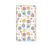 Odot Uova di Pasqua Lenzuolo 130x70cm con Angoli per Lettino Bambino,Lenzuola Carrozzina Lenzuola da Lettino Neonato Morbido Lenzuola per Culla per Bambine e Ragazzi (Foglie)