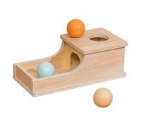 Odoukey Scatola per la permanenza degli Oggetti Scatola per Monete in Legno con Sfera a Forma di cassetto per la Prima educazione dei Bambini