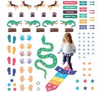 ODOXIA Decalcomanie Per Percorsi Sensoriali Per Pavimento E Parete | Sticker Educativi E Interattivi Per Bambini |Sensory Path | Decalcomanie Per Percorsi Sensoriali | Percorsi Sensoriali Parete