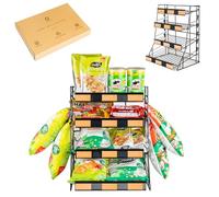 ODOXIA Espositore Per Caramelle | Espositore Per Snack Da Banco | Scaffale Per Snack E Patatine Per Negozio | Da Banco Caramelle Per Negozio, Ufficio E Molto Altro | Candy Display 4 Tier
