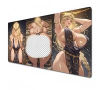 Odrys Elden Ring tappetino per mouse,Tappetino per mouse da gioco XXL con ragazze sexy e anime, 900x400, grande tappetino per scrivania con bordi cuciti per lavoro e studio. (A01, XXL)