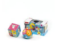 ODS - Baby Shark, Set Palla e Cubo Ultra Soft, Gioco per Prima Infanzia per Sviluppo Tattile e Visivo con Numeri, in Ecopelle, Lavabile con Panno Umido, Età Consigliata +6 Mesi