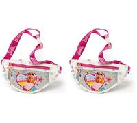 ODS - Barbie, Marsupio per Bambine con Tasca Frontale, Cerniera e Cintura Regolabile, Incluso 1 Foglio di Stickers Barbie, Accessorio Fashion in Ecopelle, Età Consigliata +3 Anni (Confezione da 2)