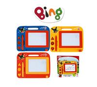 ODS - Bing Lavagna Magnetica Scrivi e Cancella, Lavagnetta Cancellabile Penna, Formine e Cancellino, 21,5 x 16,6 cm, Età Consigliata +3 Anni