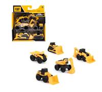 ODS - Cat, Set 5 Mezzi Lavoro Assortiti a Ruote Libere, Misura Veicoli 8 cm, età Consigliata +2 Anni