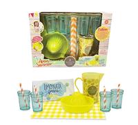 ODS- Set Giocattolo per limonate e spremute con 4 Bicchieri, Una caraffa, 4 cannucce, spremiagrumi, Cartello da Tavolo e tovaglietta di Carta. Idoneo al Contatto Alimentare, 44034