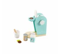 ODS - Maisonelle Nature, la Mia Prima Macchina del Caffè, Giocattolo per Bambini in Legno, con Cialde, Tazzina, Cucchiaino, Latte, 16.2x9x17 cm, Età Consigliata +3 Anni