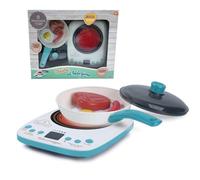 ODS - Maisonelle, Set Piastra a Induzione con Luci, Suoni e Accessori, 1 Padella con Coperchio, 3 Alimenti. Giocattolo per Bambini, Età Consigliata +3
