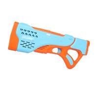 ODS - Soffiabolle, Multibolle Deluxe, Pistola Spara Bolle di Sapone a Batteria, con Luci LED, Incluse 2 Bottigliette da 88 ml di Soluzione, Colore Azzurro e Arancio, 24 x 19 x 6 cm, +3 Anni
