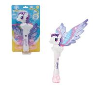 ODS - Soffiabolle Spara Bolle Unicorno con Ali e Luci LED, 100 ml di Soluzione Inclusa (2 Bottigliette da 50 ml), Funzionante a Batterie