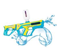 ODS - Splashmatic Andaman - Spara Acqua 2 in 1 con Calcio Estraibile, Funzionante a Batteria con Luci Frontali e Laterali, Capacità 300 ml, Gittata 8 m, Ricarica USB-C (Cavo Incluso)