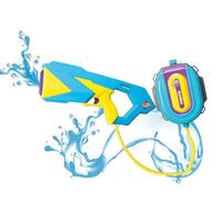 ODS Splashmatic Pacific 1900, Spara Zainetto, a Batteria con Ricarica USB, Pistola ad Acqua 48 cm, Capacità Serbatoio 1900 ml, Età Consigliata +6 Anni, Colore Azzurro e Giallo, 42688