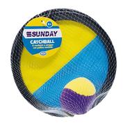 ODS- Sunday Catchball Racchettoni 2 Racchette a Strappo e Pallina Morbida, Diametro 19,5 cm, Spiaggia Bambini e Giochi Mare, 47105