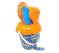 ODS | Sunday Hot Wheels Set Mare XL con Secchiello 19 cm, Paletta, Rastrello, Setaccio e Annaffiatoio, Giochi da Spiaggia per Bambini