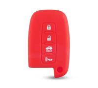 ODSMBK Custodia Portachiavi in Silicone per Auto per Hyundai Elantra Sonata Veloster Genesis per KIA Soul Sportage Portachiavi Protettore Borsa-4 Buttons Red