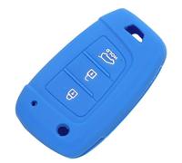 ODSMBK Custodia Portachiavi in Silicone per Auto per Hyundai Solaris Elantra i30 i35 i40 Tucson Kona 2015 2016 2017 2018 Portachiavi Protettore Borsa-Darkblue