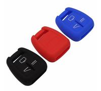 ODSMBK Custodia Portachiavi in Silicone per Auto per Opel per Vauxhall Frontera Omega Portachiavi Protettore Borsa-Red