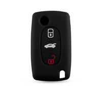 ODSMBK Custodia Portachiavi in Silicone per Auto per Peugeot 107 207 307 407 308 607 per Citroen C1 C2 C3 C4 C5 C6 C8 Portachiavi Protettore Borsa-Black