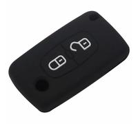 ODSMBK Custodia Portachiavi in Silicone per Auto per Peugeot 207 307 308 407 408 per Citroen C3 C4 C4L C5 C6 Portachiavi Protettore Borsa-Black