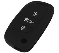 ODSMBK Custodia Portachiavi in Silicone per Auto per Peugeot 207 307 308 per Citroen C2 C3 C4 C5 C6 C8 Portachiavi Protettore Borsa-Black