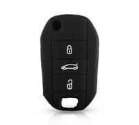 ODSMBK Custodia Portachiavi in Silicone per Auto per Peugeot 508 301 2008 3008 408 per Citroen C4 Cactus C5 C3 C4L Portachiavi Protettore Borsa-Black