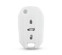 ODSMBK Custodia Portachiavi in Silicone per Auto per Peugeot 508 301 2008 3008 408 per Citroen C4 Cactus C5 C3 C4L Portachiavi Protettore Borsa-White
