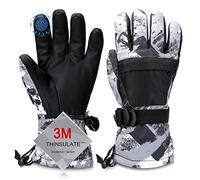 Odtmger Guanti da Sci, Guanti da Neve Impermeabili e Traspiranti più Caldi per la Stagione Fredda, Adatto Sia per Uomini che per Donne, per Genitori-Figli all'Aperto