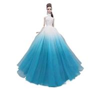 odulu Abito per bambola da 29,2 cm per bambola americana da 11,5 pollici-Abito da sera sfumato,abito da sposa per bambola BJD 1/6,regalo-1 pezzo-#Blu