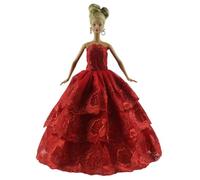 odulu Vestito per bambola da 29,2 cm per bambola americana da 11,5 pollici-Abito in pizzo,abito da principessa,costumi per bambola BJD 1/6,regalo-1 pezzo-#D