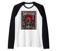 Odysseus World Tour Mitologia Greca Odissea Heavy Metal Maglia con Maniche Raglan