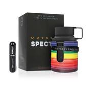 Odyssey Spectra Eau de Parfum 100 ml, profumo arabo unisex a lunga durata, con atomizzatore ricaricabile, fragranza orientale speziata con note di cannella, mela e tabacco (Odyssey Spectra)