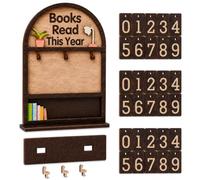 ODZFOS Contatore libri letto - Books Read This Year Counter per libreria decorazione - regalo per insegnanti, lettori e amanti della biblioteca