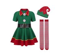 Odziezet Costume della Santa del Partito Pagliaccetti Cosplay Prima Infanzia Bimbo Vestito Babbo Natale 3 Pezzi 0-24 Mesi