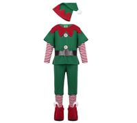 Odziezet Costume della Santa del partito Pagliaccetti Cosplay Prima Infanzia Bimbo Vestito Babbo Natale 3 Pezzi 0-24 Mesi