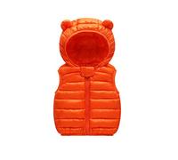 Odziezet Gilet Piumini con Cappuccio Cappotto Imbottito Senza Manica da Bambini Zip Up Giubbotto Impermeabile Invernale 0-36 Mesi