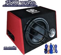 OE Audio 1500 Watt Attivo 30.5cm Subwoofer Interna Amplificatore Enorme Basso