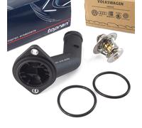 OE VW Termostato Topran Flangia per Audi A3 Seat Skoda VW Golf 4 5 87°C 1.9 Tdi