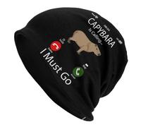 OEBANQGIV Capybara Sta Chiamando E Devo Andare Divertente Capybara Telefono Unisex Cappellini A Maglia Cappello Cuffia Autunno Inverno Caldo Cappelli Skullies